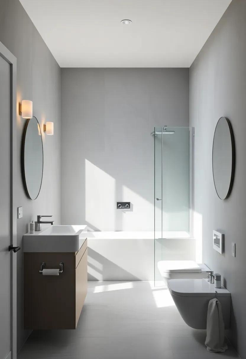 Maximizing⁢ Natural⁤ Light ⁢in‌ Gray Small ⁢Bathrooms