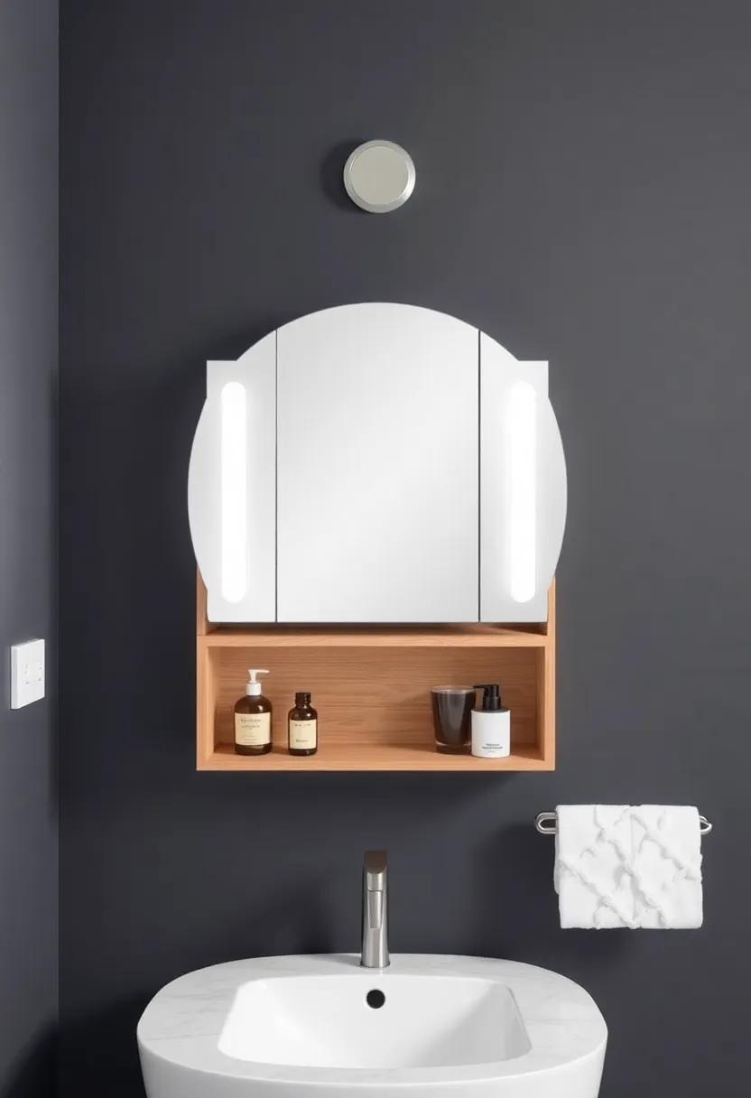 Compact Vanity Mirrors: Choose‍ a mirror with built-in storage for ‌makeup or‍ small items to save vanity space
