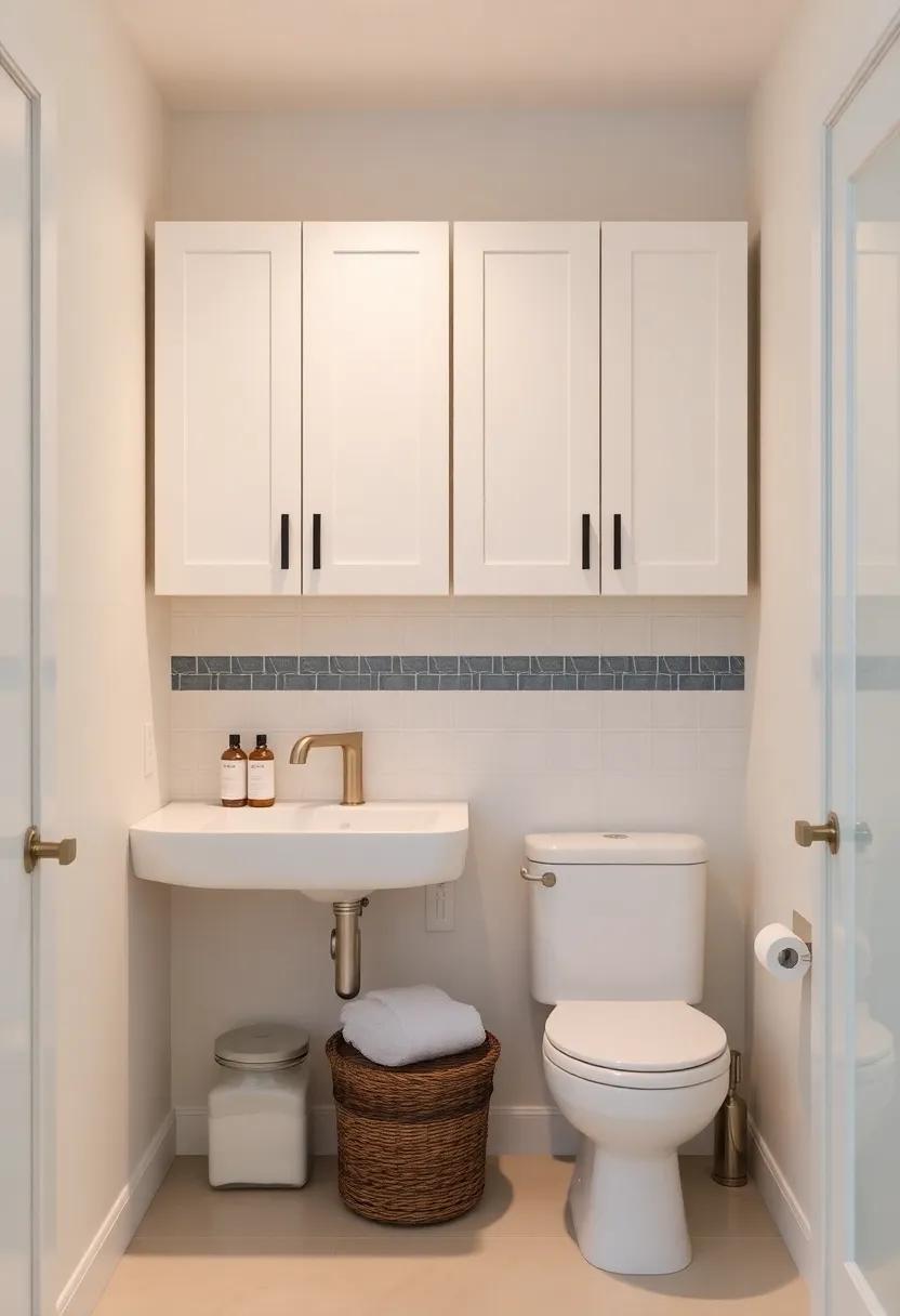 Hang ⁣Cabinets: Opt for wall-mounted cabinets to ⁢keep essentials tucked away while saving floor space