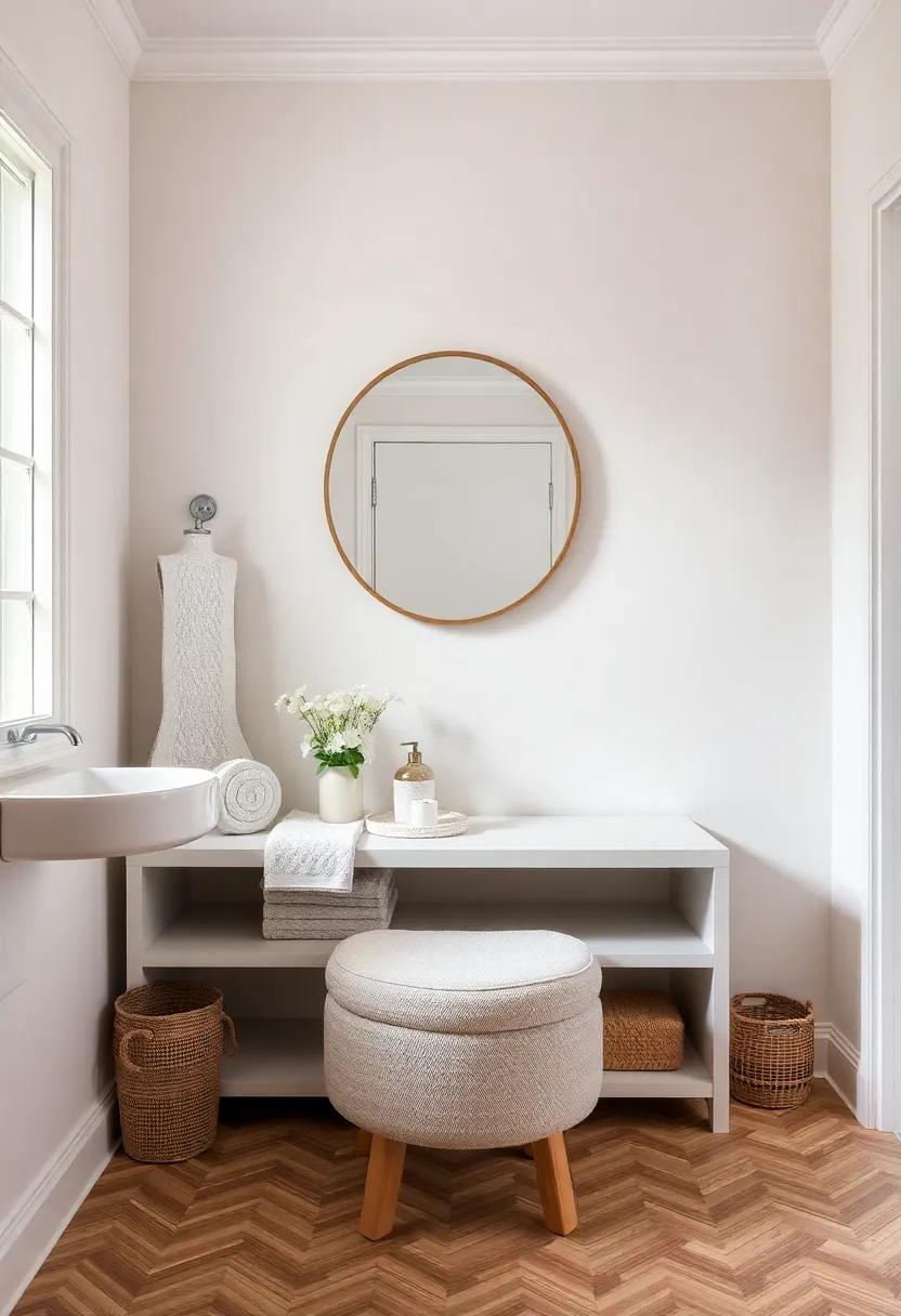 Multi-Purpose Furniture: A bench or ​stool​ that doubles as storage can be both functional and ⁣stylish