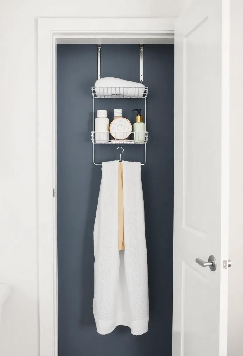 Over-the-Door organizers: Maximize door​ space with hanging organizers ‍for towels, toiletries, or cleaning supplies