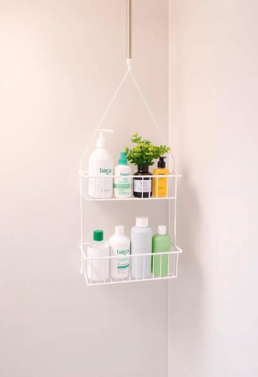 Shower ​Caddy: Utilize hanging shower caddies to⁣ keep bath ​products within reach and free ​up ‌floor ⁤space
