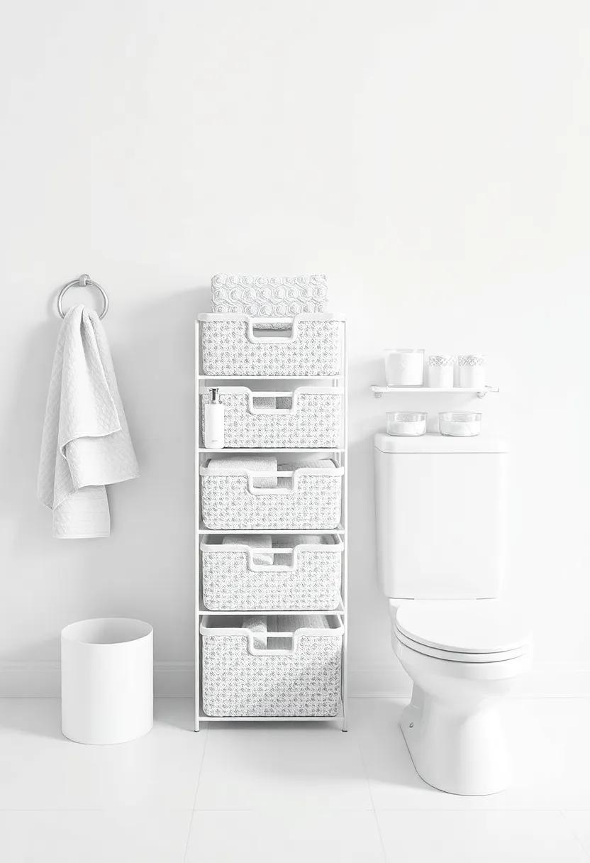 Stackable Bins: Use stackable⁣ bins for items like towels and toiletries to create organized tiers rather ⁣than spreading ⁣out