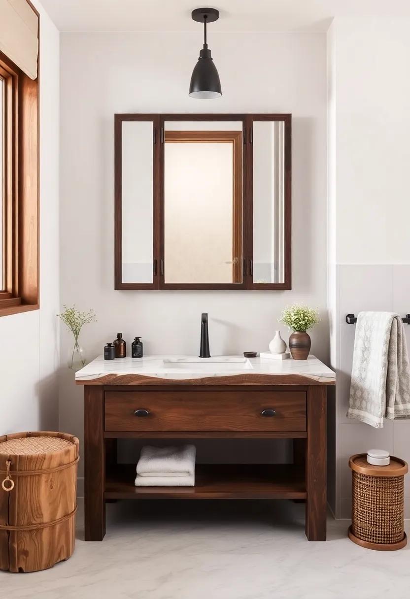 Rustic Inspiration: Earthy Vanities for⁢ Cozy Bathroom Retreats