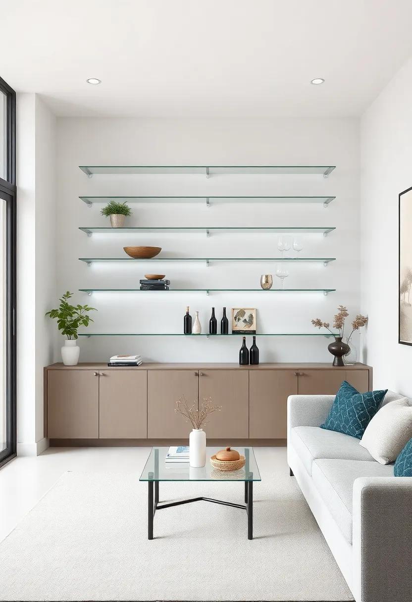 Elemental Design: How⁣ Glass Shelves Enhance the ‍Feeling of⁣ Space