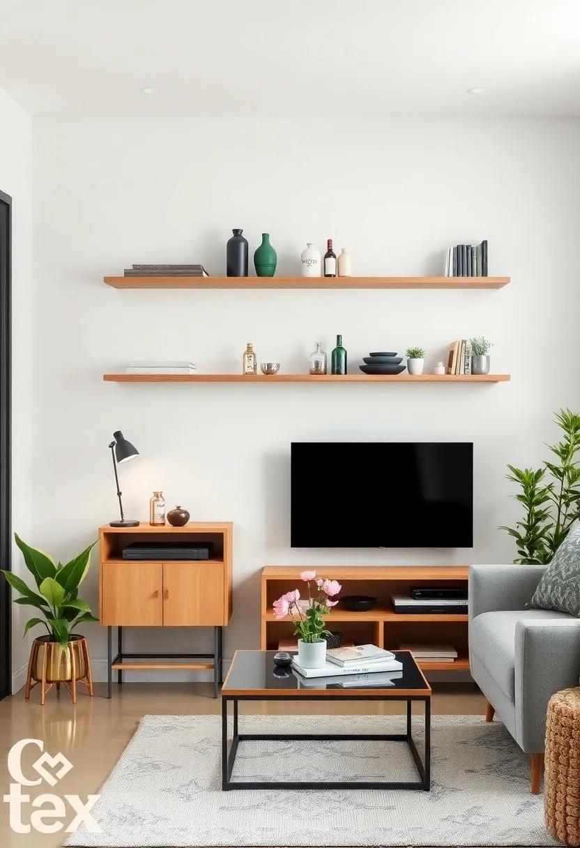 Go Modular: Opt for modular shelving systems that can be easily rearranged to fit your changing needs, allowing flexibility in a small living room