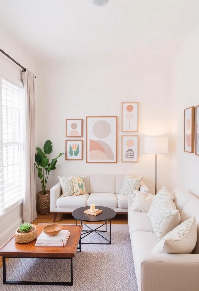 Whimsical Wall⁣ Art: Hang whimsical or abstract ‍art ‌pieces in⁣ light tones to add personality without overpowering the space
