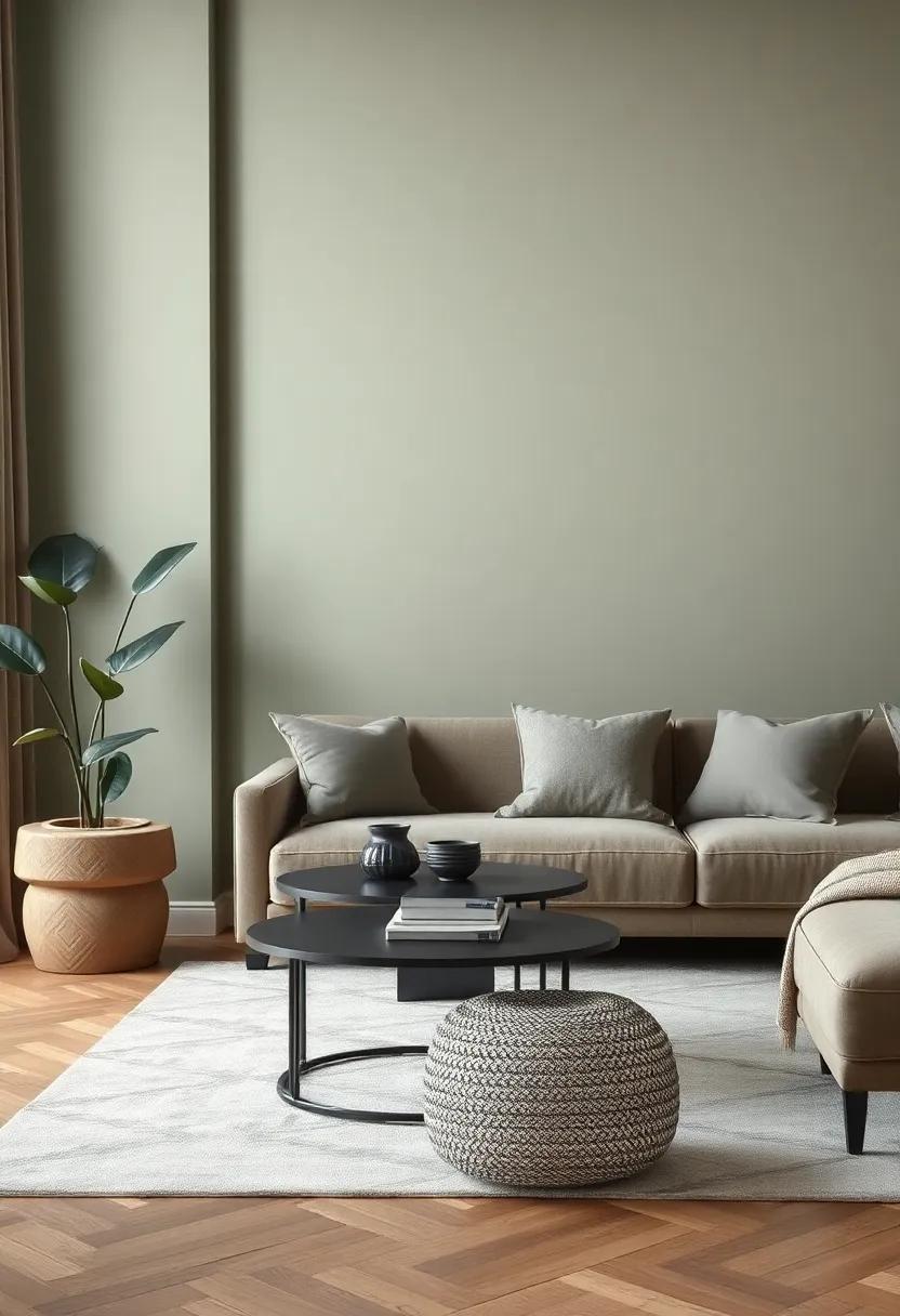 The Gentle⁢ Touch: ⁢Soft Gray‍ Accents to Enhance Olive Green⁤ Spaces