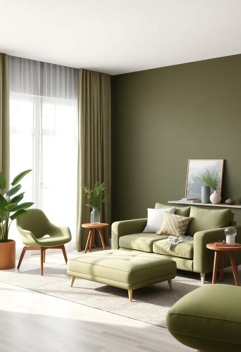 Nature inspired:⁤ Bringing the‍ Outdoors Inside with Olive Green