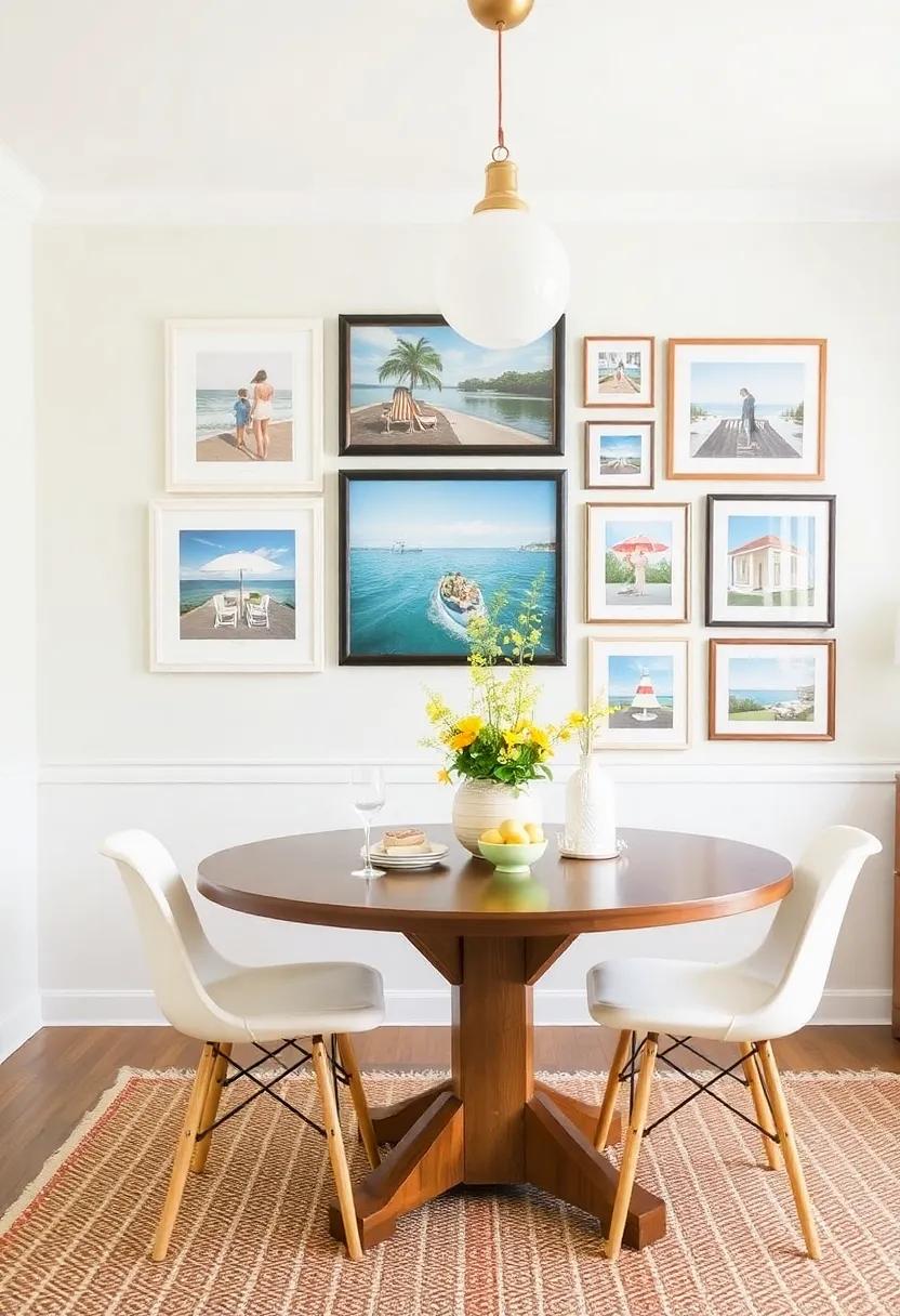 12)‌ Create a gallery wall with framed summer-themed art or photographs to spark ‍joy and reminiscence every time you dine