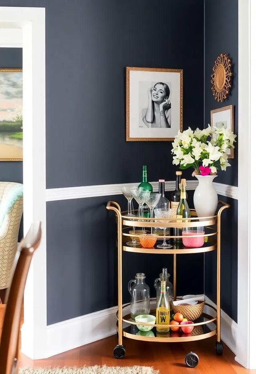 17) Incorporate a functional bar⁢ cart adorned with ‌bright drinking accessories, perfect for summer entertaining⁤ and ​cocktails