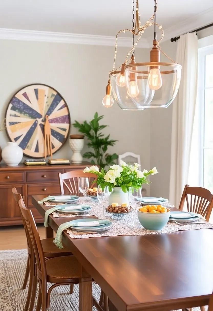 7)​ layer your⁣ lighting with whimsical pendant lights or string lights⁢ to create a warm, inviting atmosphere for evening gatherings