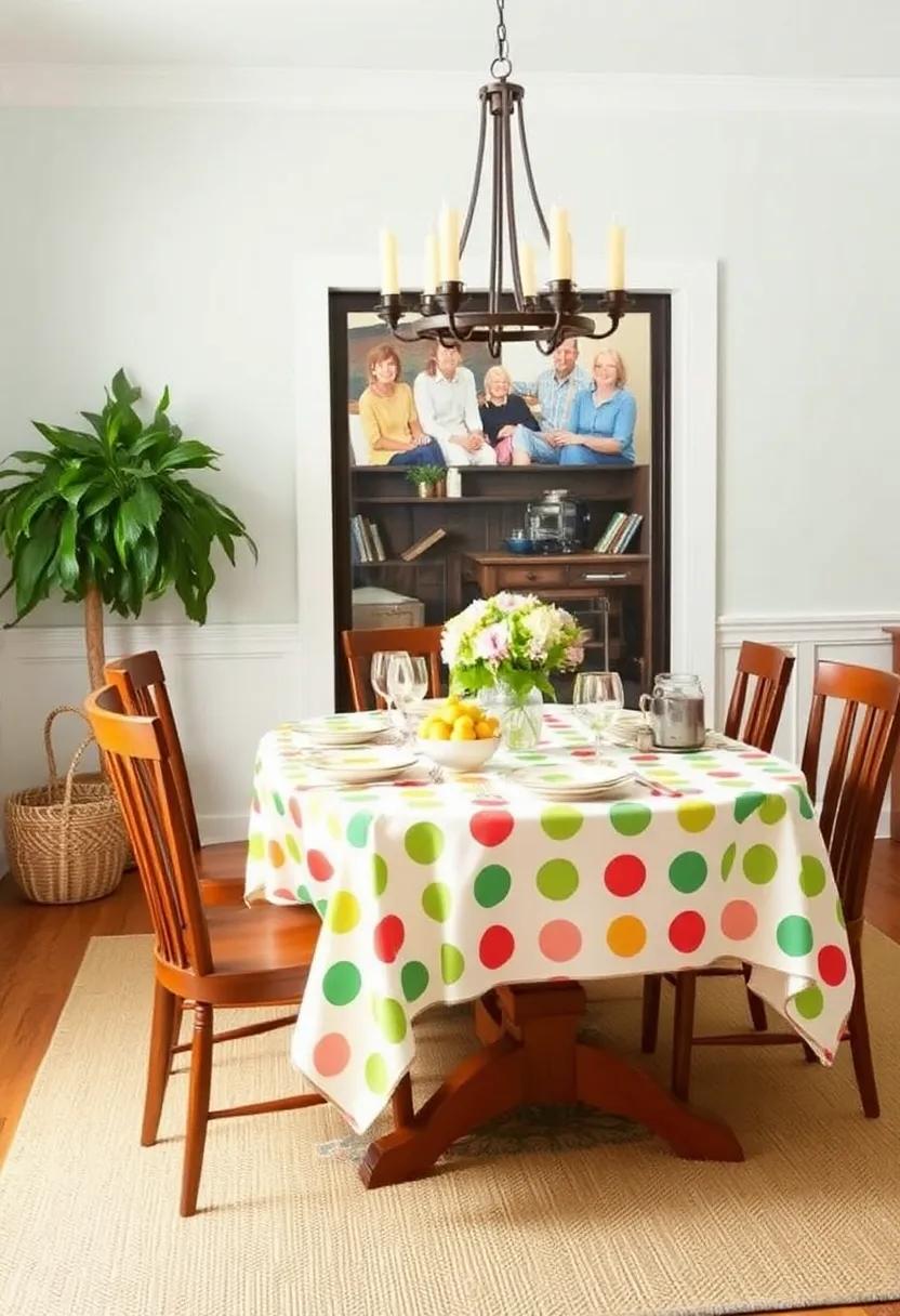 22) Opt for a fun, patterned tablecloth that​ captures the ⁤essence ⁢of summer⁣ picnics, infusing whimsy into your⁣ dining atmosphere