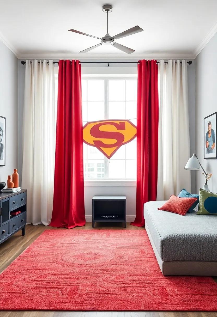 Choosing Curtains and Rugs that Complement Your Superhero Aesthetic