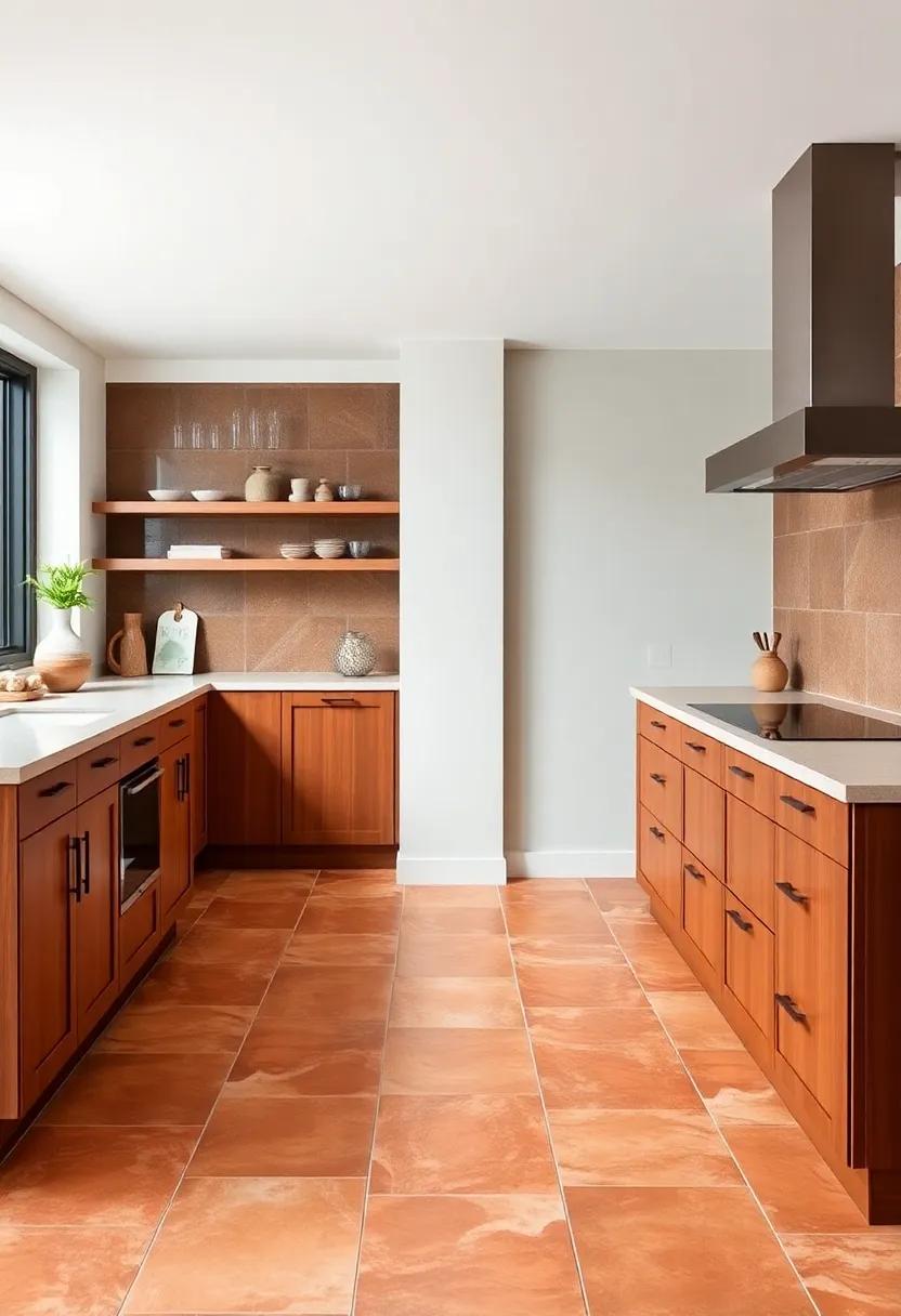 Pairing⁢ with⁣ Finishes: The Ideal⁢ Countertops and Cabinets ⁢for Terracotta