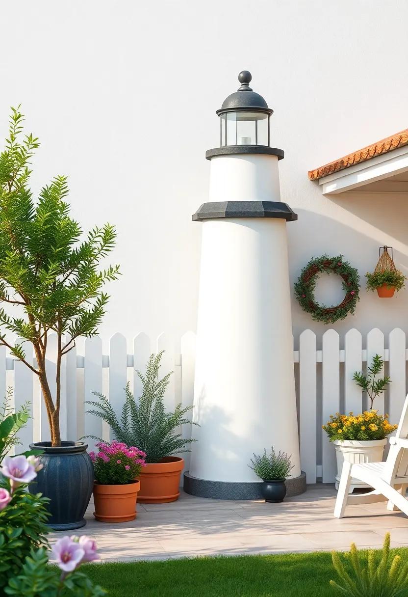 Transforming Outdoor Spaces with Lighthouse Garden Decor