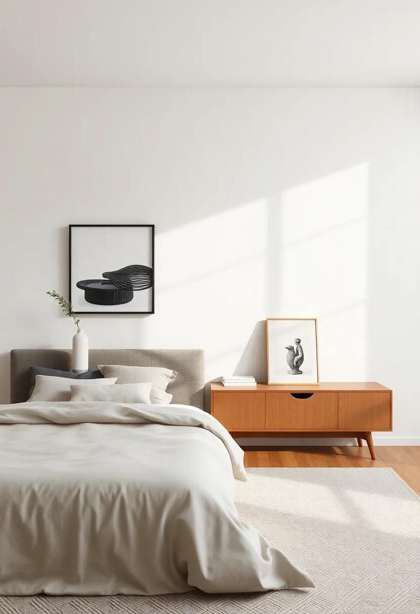 Minimalist air: Emphasize⁣ simple lines​ and forms⁣ by opting ⁢for⁣ minimalistic furniture and décor that ​makes⁤ a striking⁢ yet ‌understated‌ statement