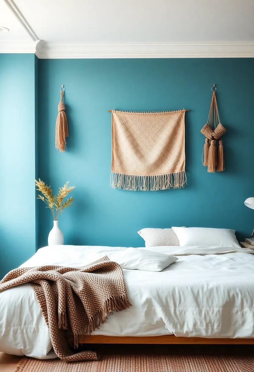 Textile Wall Art: Hang ‍fabric art pieces or a woven tapestry for a textured look that‌ can soften hard ​surfaces and add a ⁤bohemian​ flair