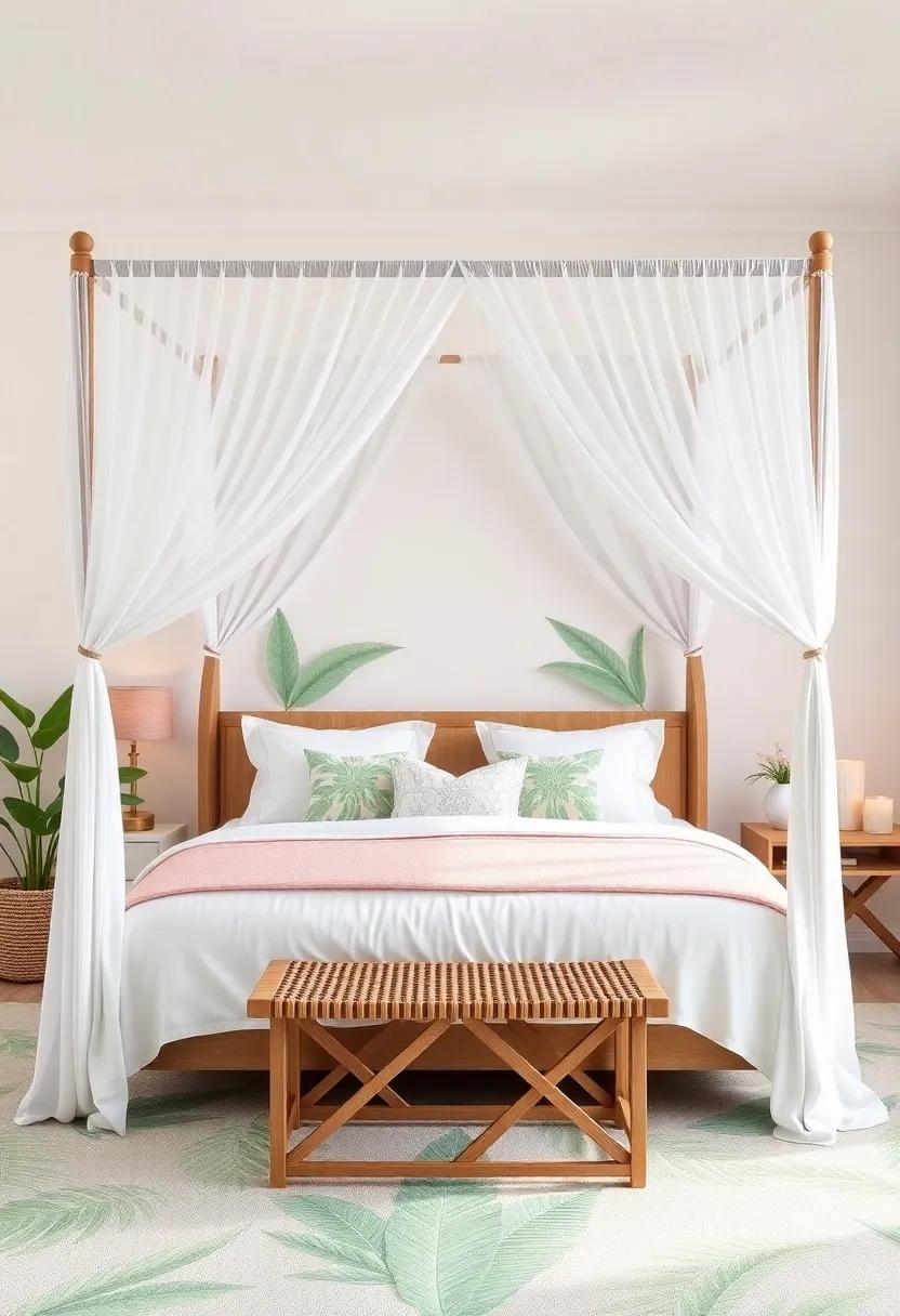 Dreamy Canopy Beds: Designing A Relaxing Sleep Space With Tropical Touches