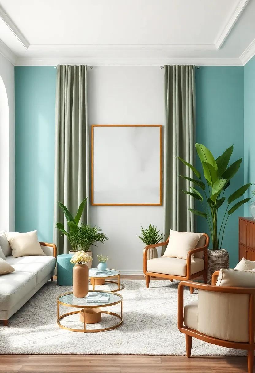 Incorporating Plants and Botanicals to Enhance Turquoise and Beige Decor