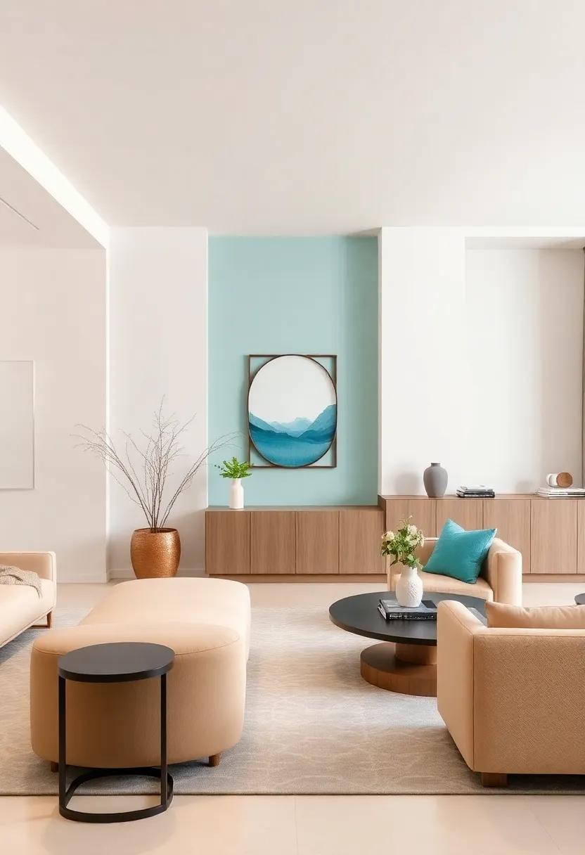 Elegant‍ Lighting Solutions That Make Turquoise and Beige Shine