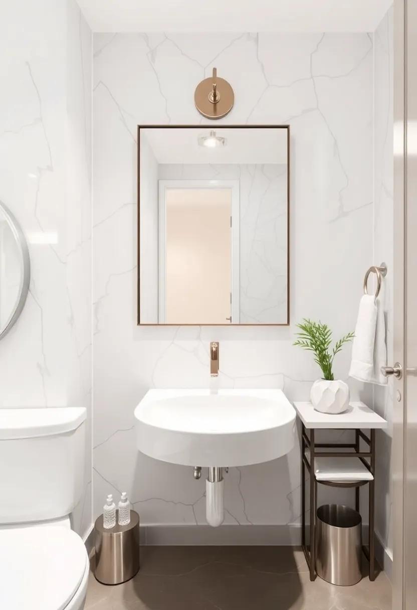 Mirror Magic: Using Reflective Accents to open Up Your Powder Room