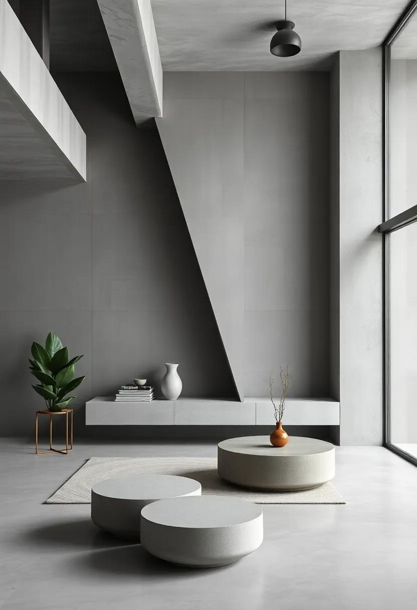 Industrial⁤ Elegance: Balancing Raw Concrete with Cozy Elements