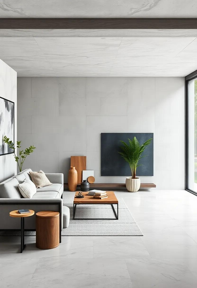 Merging Styles: Blending Rustic and Modern ⁣Elements with Concrete