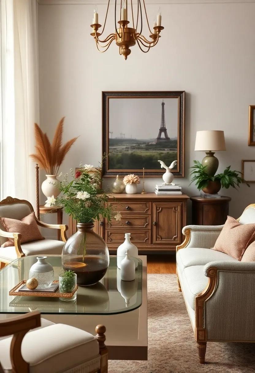 Artful Displays: Showcasing Antique-inspired Furniture as Centerpieces