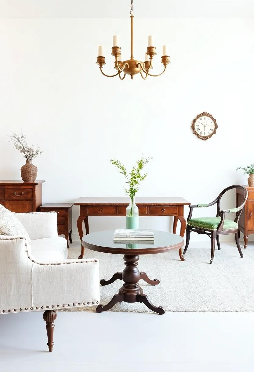 Timeless Tables: Centerpieces That Anchor ​Vintage-Inspired Rooms