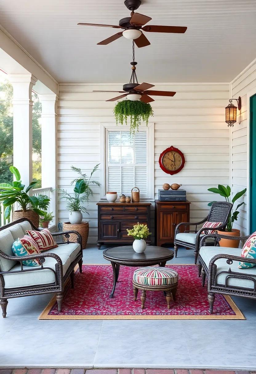 welcoming Porches Blending Vintage Charm with Outdoor Comfort