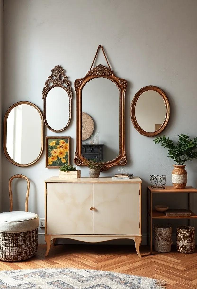 Layering Textures and Styles⁤ with Vintage Mirrors in Home Decor