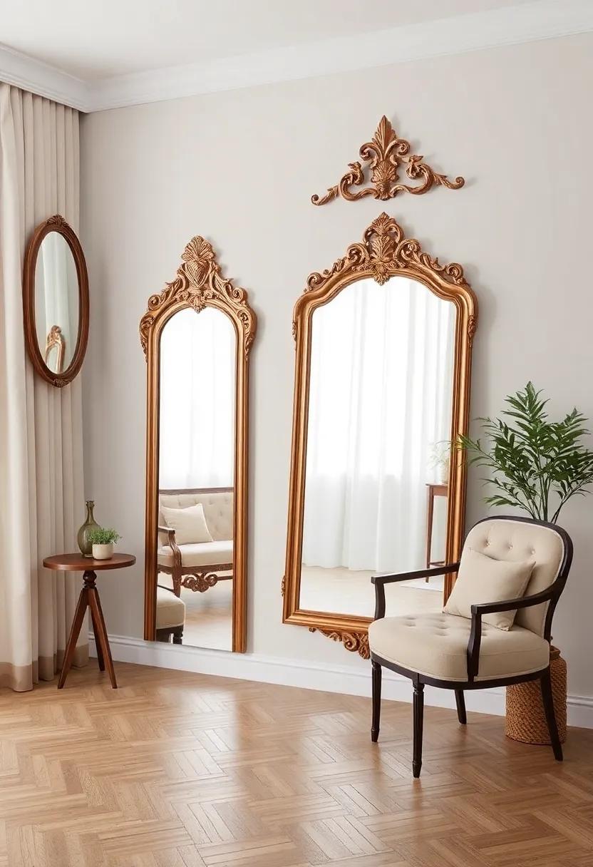 Reflecting Timeless Elegance⁢ Through Vintage Mirrors in​ Classic Home​ Interiors