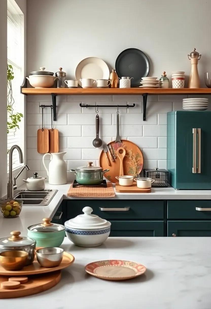 Curating⁤ vintage Collections:‌ Arrangement Ideas for Kitchen Displays