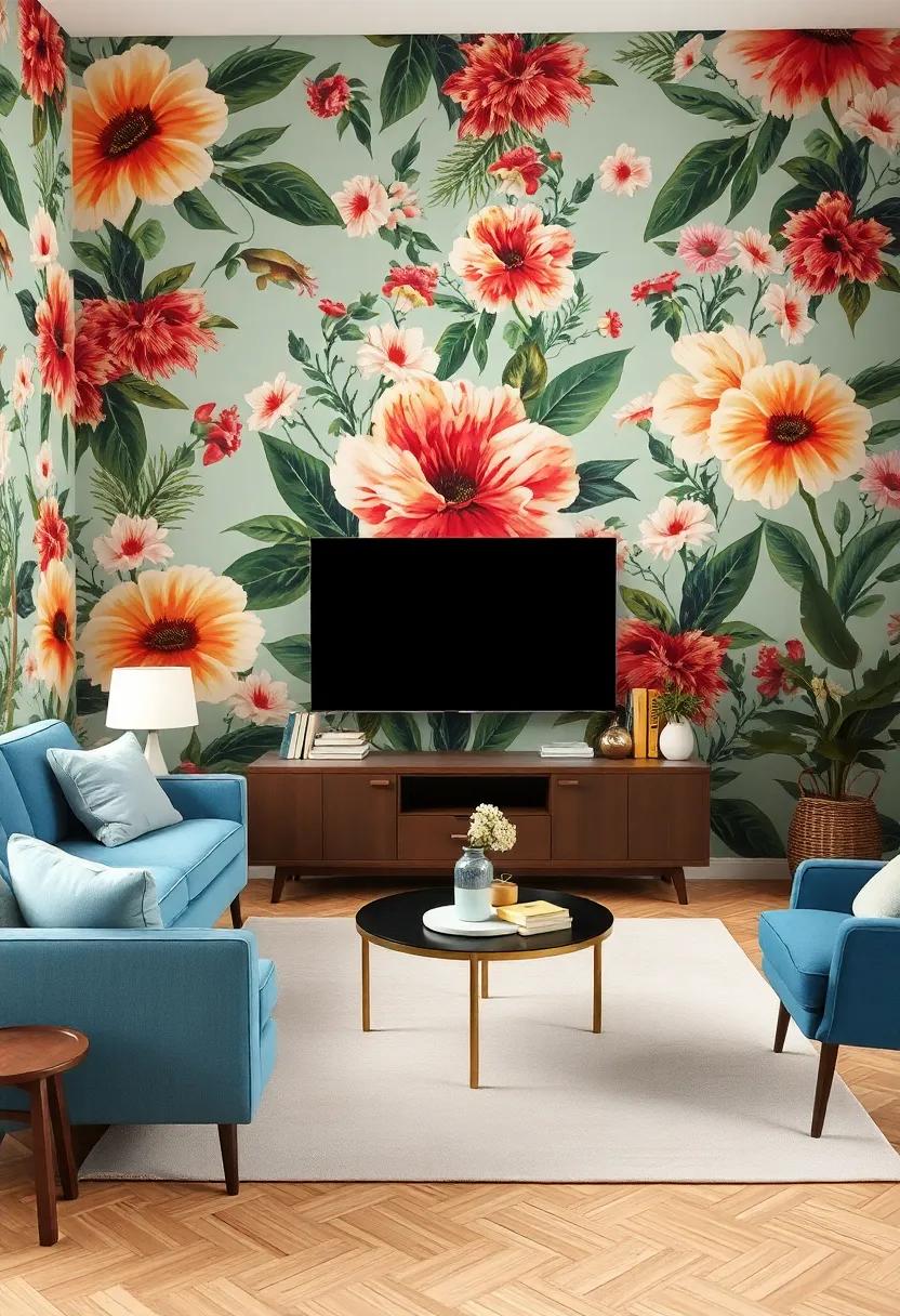 Floral Frenzy: Opt for oversized botanical ​prints that ⁤harken back⁣ to ⁢the days of flower power, ⁤infusing your space‍ with⁤ a sense of nature and⁤ nostalgia
