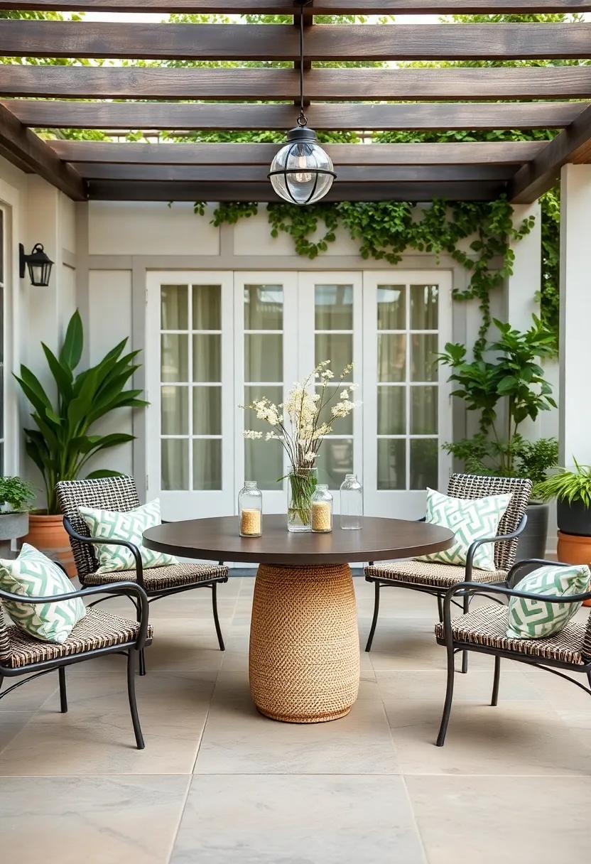 Artful Centerpieces to Bring ‍a Focal Point to Patio Spaces