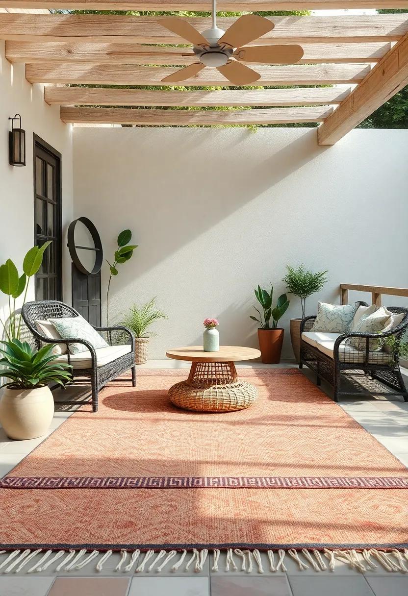 Enchanting Outdoor Rugs that ‌Define Spaces and Add Warmth