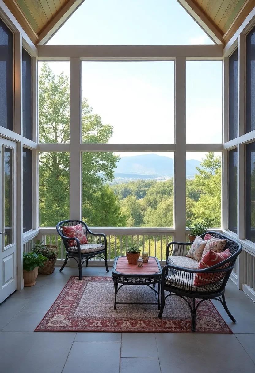 Screened Views Framing Nature with Elegant Screen Designs and Scenic Vistas