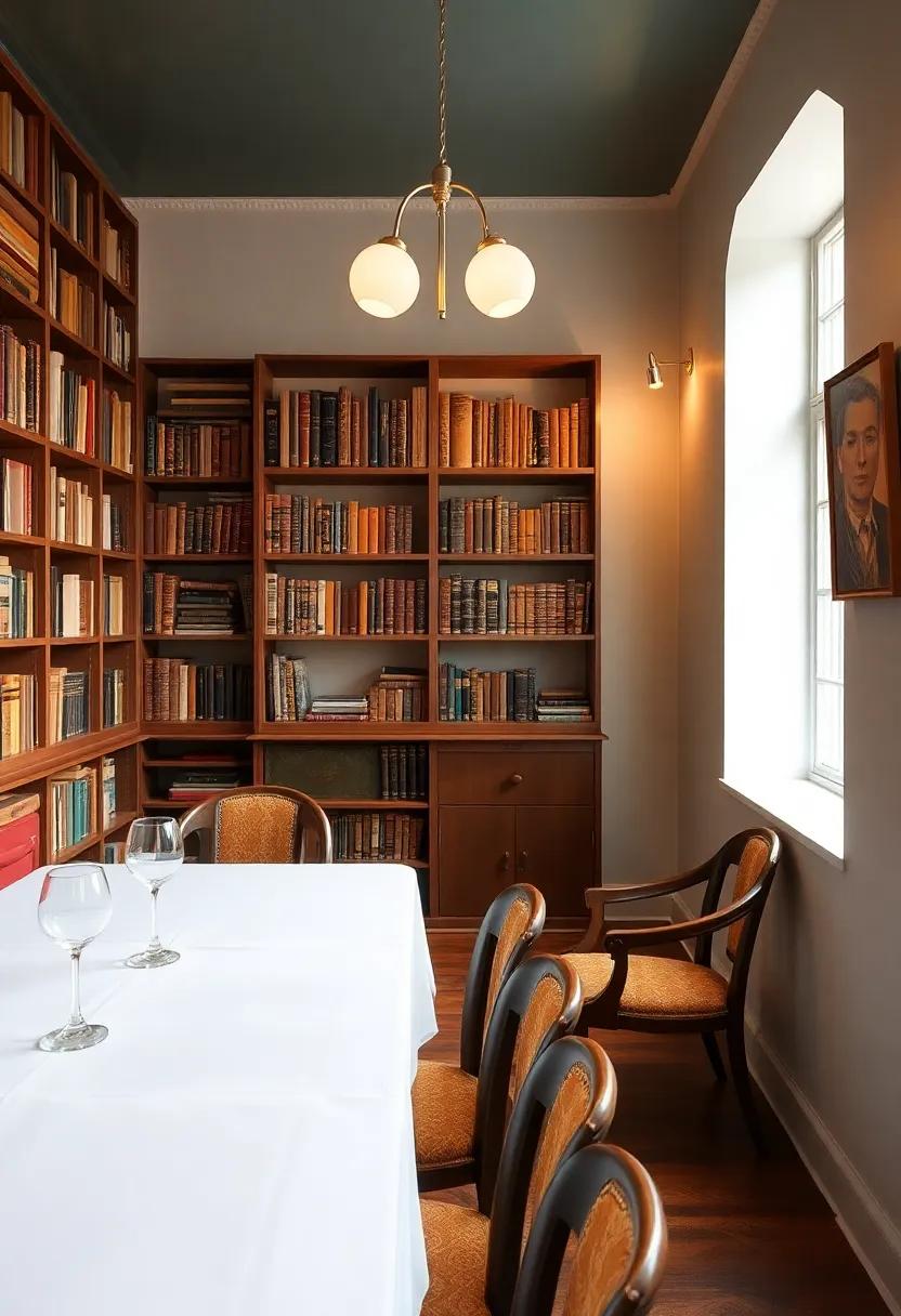 Curating a Vintage Library: ⁢Books as Decor ​in Dining Areas