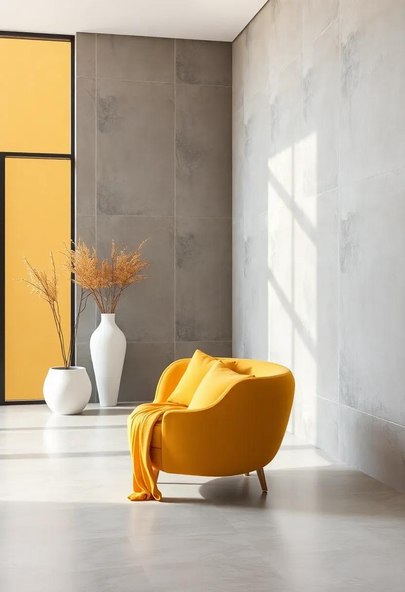 Balancing Light and Dark: The Harmony of Honey Yellow and⁢ Gray