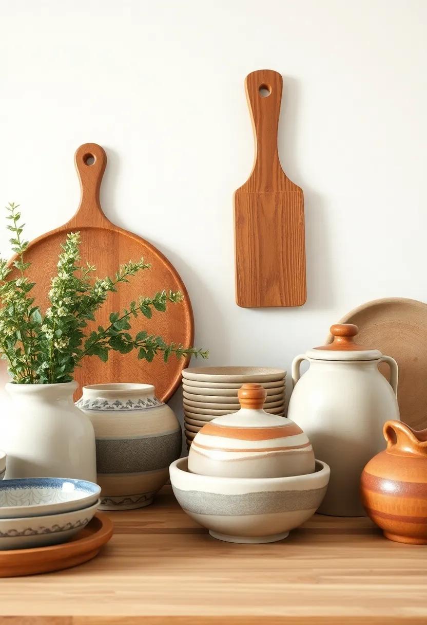 Handcrafted Pottery: Use artisanal pottery for ‍serving‍ dishes or decor to enhance the rustic aesthetic and support local craftspeople