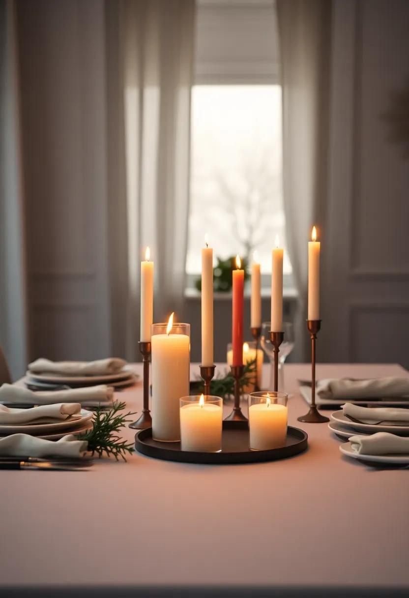 Candlelit Dinners: Set⁤ the mood with an array of⁢ candles of varying heights on your dining ⁣table for romantic⁤ and cozy‍ dinners