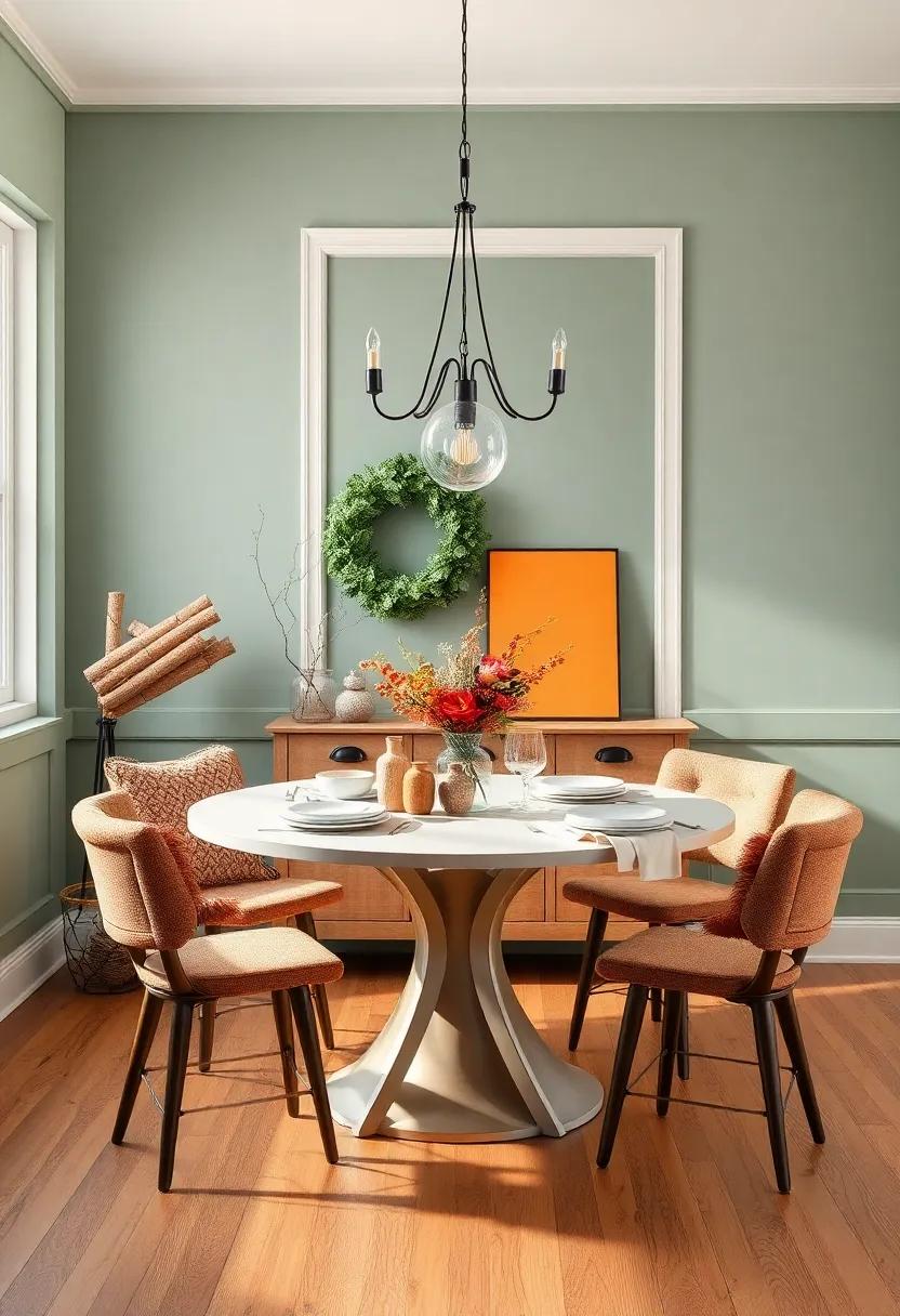 Embrace Warm Hues: Paint ​your⁣ dining room ⁢in soft warm colors like⁢ muted reds,⁢ ochres,​ or ‌deep ​greens to create a snug atmosphere