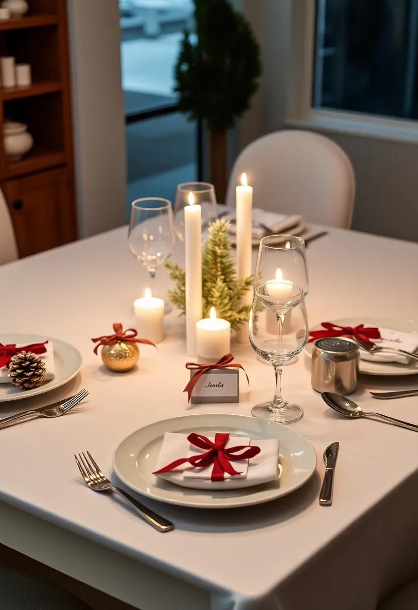 Personalized ⁤Place settings: Create unique place settings​ for family and⁢ friends with name tags and little winter-themed gifts at each seat