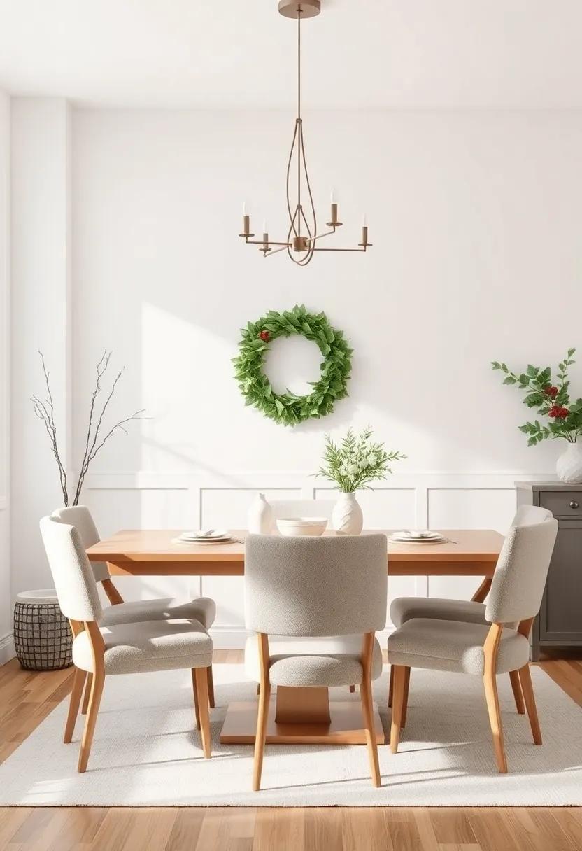 Seasonal Décor: Change out ‍decor items ⁢seasonally to keep ‌the dining space fresh and​ festive – think sprigs of holly in winter