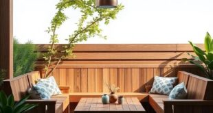 25 Inspiring Ideas for Patios Featuring Stunning Natural Wood Seating