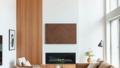 Crafting Comfort: A Mid-Century Modern Living Room with Tailored Furniture Design