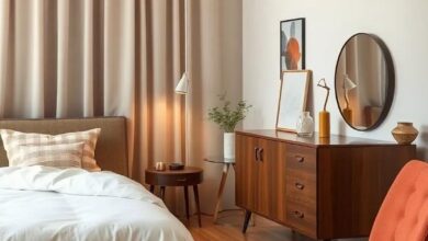 Blending Eras: Creating a Retro Bedroom with Modern Vintage Furniture Harmony
