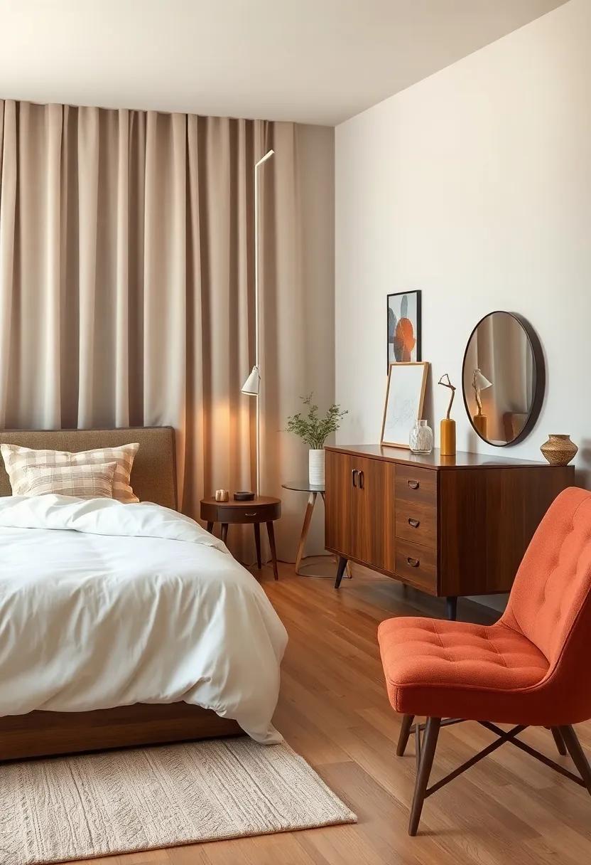 Blending Eras: Creating a Retro Bedroom with Modern Vintage Furniture Harmony