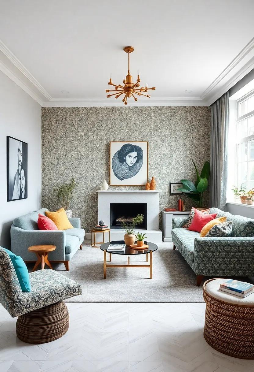 Embracing Chaos: The Art of Eclectic Living Rooms with Mismatched Patterns